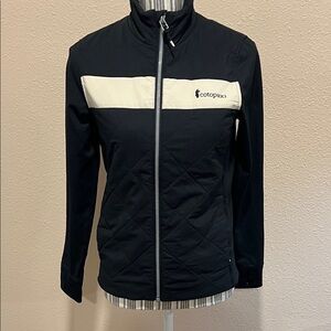 Cotopaxi Black and Cream Quilted Jacket